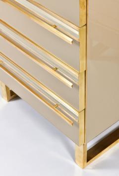 Pair of Italian 1960s caramel glass chest of drawers bedsides - 1279864