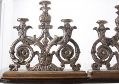 Pair of Italian 19th Century Silver and Gold Gilt Candelabra - 1878635