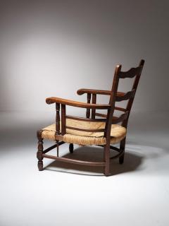 Pair of Italian 40s Wood Armchairs - 4725953