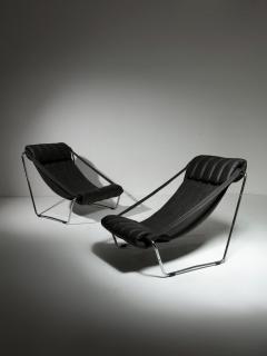 Pair of Italian 70s Lounge Chairs by Corsini Wiskemann for Cinova - 4726124