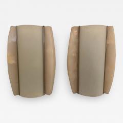 Pair of Italian Alabaster 1960s Space Age Wall Lamps - 1627595