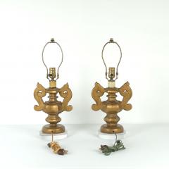 Pair of Italian Antique Urns Mounted as Lamps - 4132309