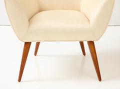 Pair of Italian Armchairs with Wood Legs Italy circa 1940 - 3390813