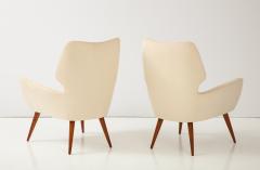 Pair of Italian Armchairs with Wood Legs Italy circa 1940 - 3390821