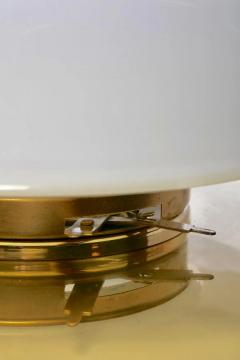 Pair of Italian Art Deco Brass Sconces or Flush Mount Lights circa 1935 - 2983831