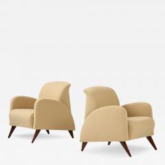 Pair of Italian Art Deco Lounge Chairs circa 1940 - 3160644