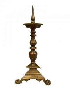 Pair of Italian Baroque Bronze Pricket Candlesticks - 4130076