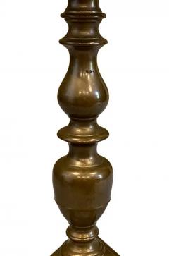Pair of Italian Baroque Bronze Pricket Candlesticks - 4130154