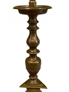Pair of Italian Baroque Bronze Pricket Candlesticks - 4130161