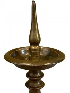 Pair of Italian Baroque Bronze Pricket Candlesticks - 4130169