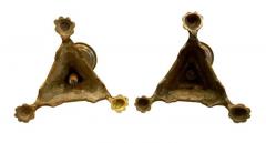 Pair of Italian Baroque Bronze Pricket Candlesticks - 4130171