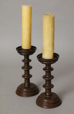 Pair of Italian Baroque Bronze Pricket Sticks - 2041824