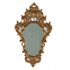 Pair of Italian Baroque Giltwood Mirrors circa 1800 - 4095257