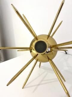 Pair of Italian Brass Sputnik Lights - 3121587