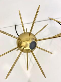 Pair of Italian Brass Sputnik Lights - 3121590