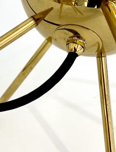 Pair of Italian Brass Sputnik Lights - 3121593