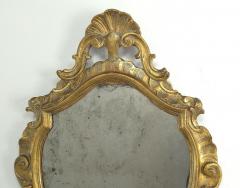 Pair of Italian Carved and Giltwood Mirrors with Original Glass 19th century - 4112421