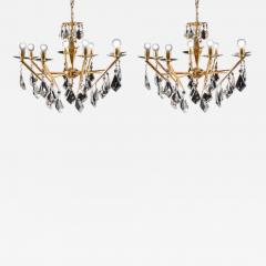 Pair of Italian Chandelier Sciolari Style 1980s - 733400