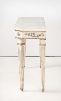 Pair of Italian Directoire Carved and Painted Console Tables circa 1810 - 3757082