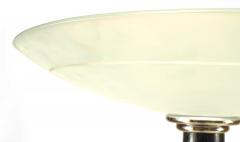 Pair of Italian Ebonized Wood and Chrome Floor Lamp - 1378129