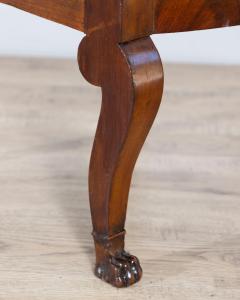 Pair of Italian Empire Armchairs in Mahogany with White Velvet Upholstery Genoa - 4381172