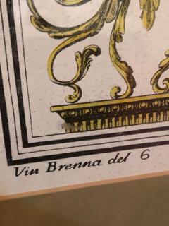 Pair of Italian Engravings Signed Gio Ma Calsini in Gilt Frames - 2942953