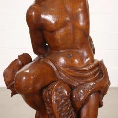 Pair of Italian Figural walnut Lamps Circa 1820 - 3577754