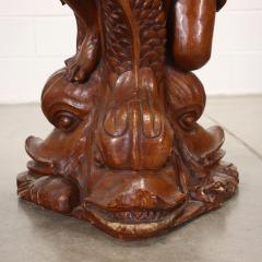 Pair of Italian Figural walnut Lamps Circa 1820 - 3577755