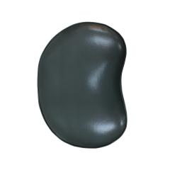 Pair of Italian Footstools in Solid Wood and Green Faux Leather Italy 1960s - 4410634