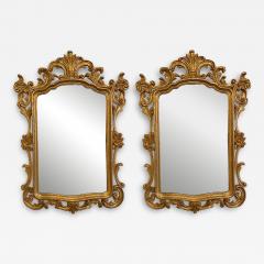 Pair of Italian Gilt Wood Wall or Console Mirrors - 2971995