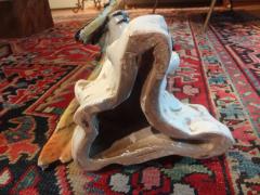 Pair of Italian Glazed Terracotta Parrot Statues - 4487506