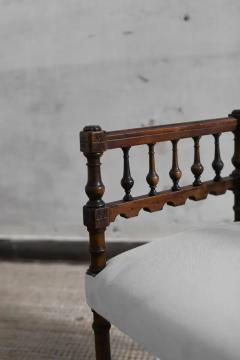 Pair of Italian Hand carved Walnut Chairs 19th Century - 4079811