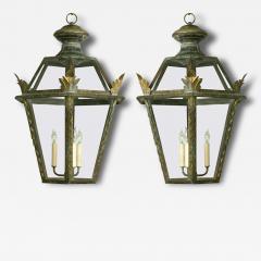 Pair of Italian Hexagonal Lanterns - 133236