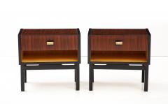 Pair of Italian Macassar Ebony Bedside Cabinets Italy circa 1960 - 3011354