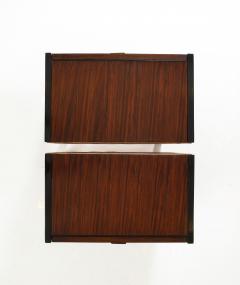 Pair of Italian Macassar Ebony Bedside Cabinets Italy circa 1960 - 3011356