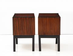 Pair of Italian Macassar Ebony Bedside Cabinets Italy circa 1960 - 3011357