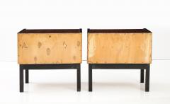 Pair of Italian Macassar Ebony Bedside Cabinets Italy circa 1960 - 3011358