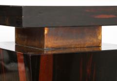 Pair of Italian Macassar Ebony Pedestals Italy circa 1970 - 3524839