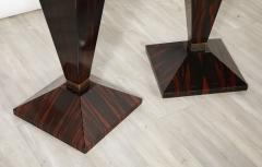 Pair of Italian Macassar Ebony Pedestals Italy circa 1970 - 3524842