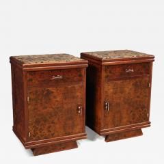 Pair of Italian Marble Top Nightstands from the 20th Century - 4165078