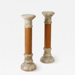 Pair of Italian Marble columns - 3334228