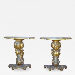 Pair of Italian Mecca Giltwood Consoles - 449582