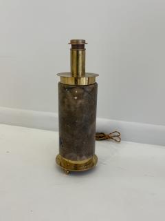 Pair of Italian Mid Century Brass and Marble Table Lamps 1970s - 4699534