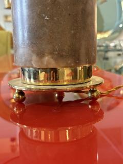 Pair of Italian Mid Century Brass and Marble Table Lamps 1970s - 4699536
