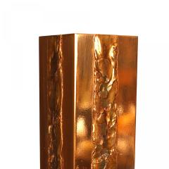 Pair of Italian Mid Century Copper and Brass Vases - 4667036