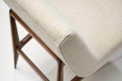 Pair of Italian Mid Century Geometric Lounge Chairs Italy ca 1950s - 4617210