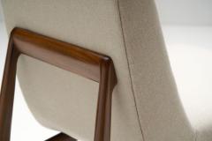 Pair of Italian Mid Century Geometric Lounge Chairs Italy ca 1950s - 4617211