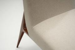 Pair of Italian Mid Century Geometric Lounge Chairs Italy ca 1950s - 4617212