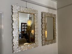 Pair of Italian Mid Century Murano Glass Mirrors - 2593884