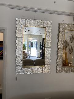 Pair of Italian Mid Century Murano Glass Mirrors - 2593888